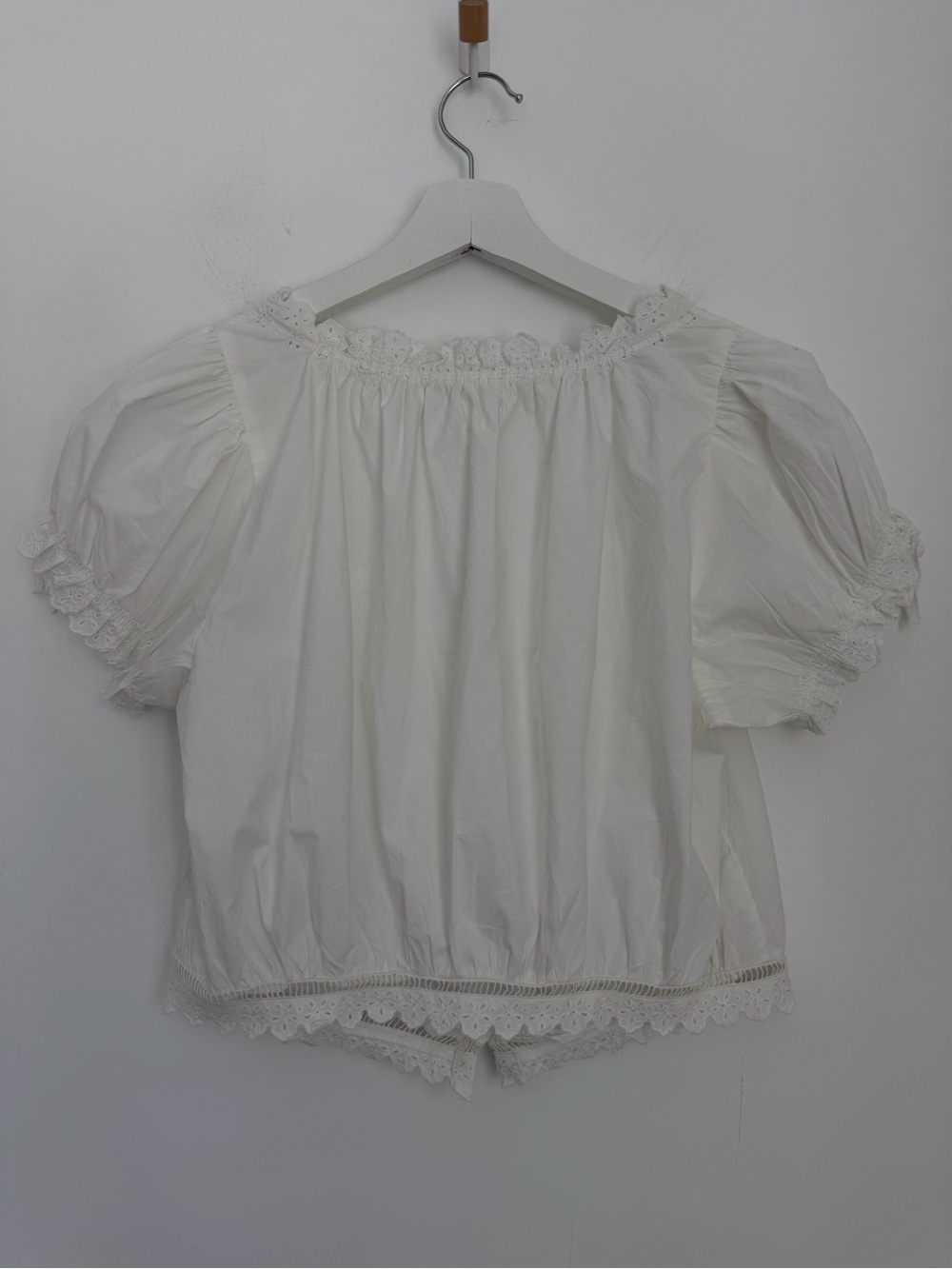 Doen Small Nera Top White Eyelet Salt Cotton Poplin - Picture 7 of 14
